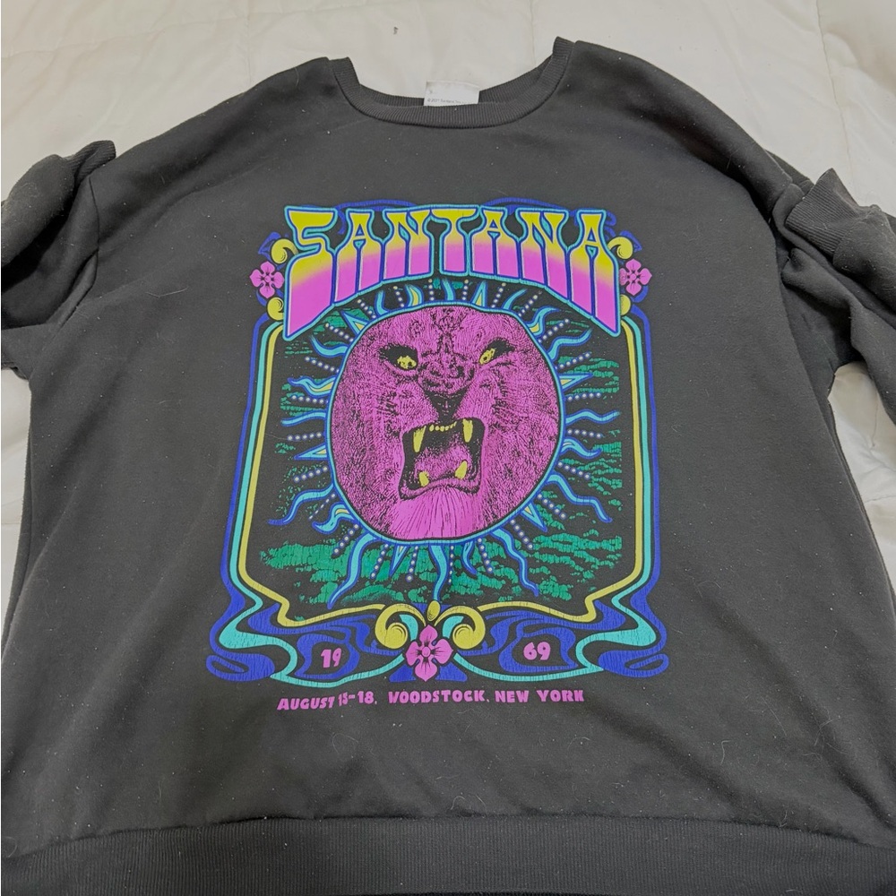 Carlos Santana Black Sweatshirt